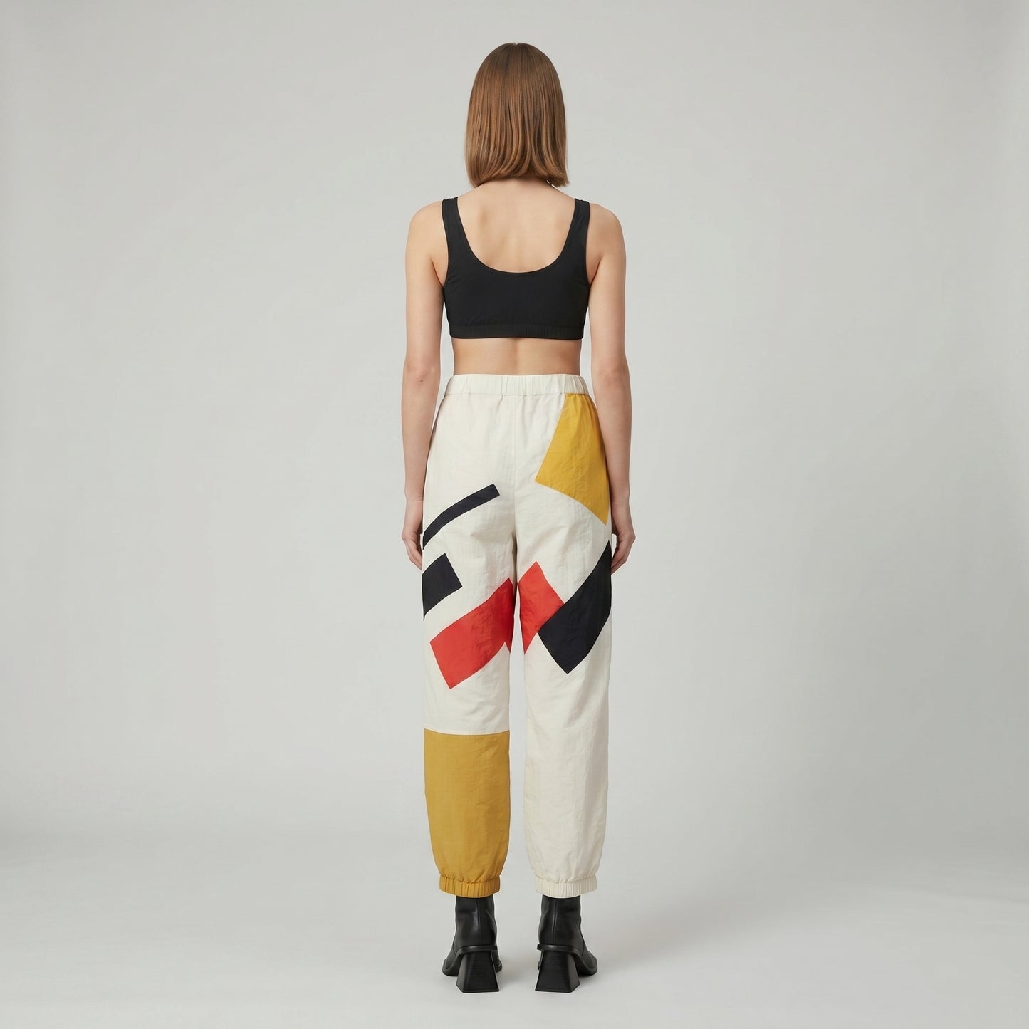 Abstract Geometric Jogger Trousers