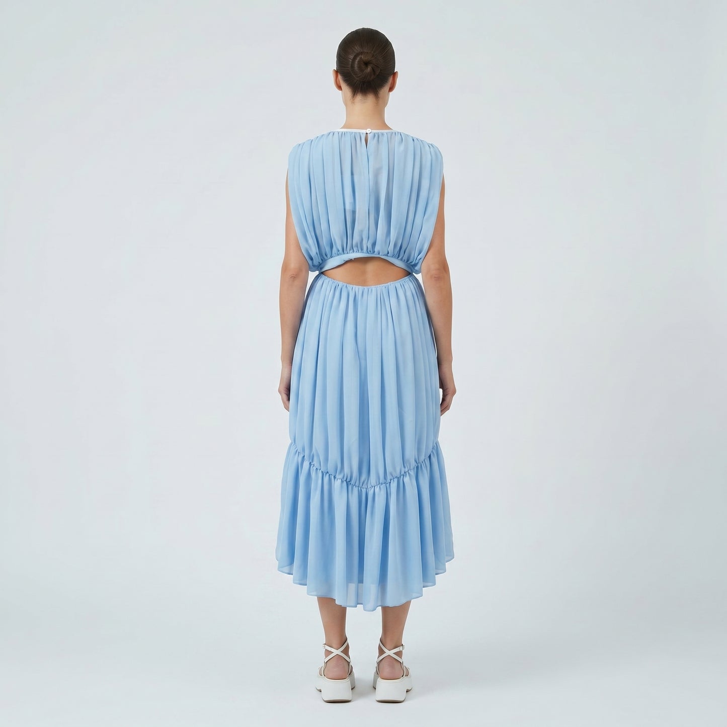 Sky Blue Cutout Mini Dress