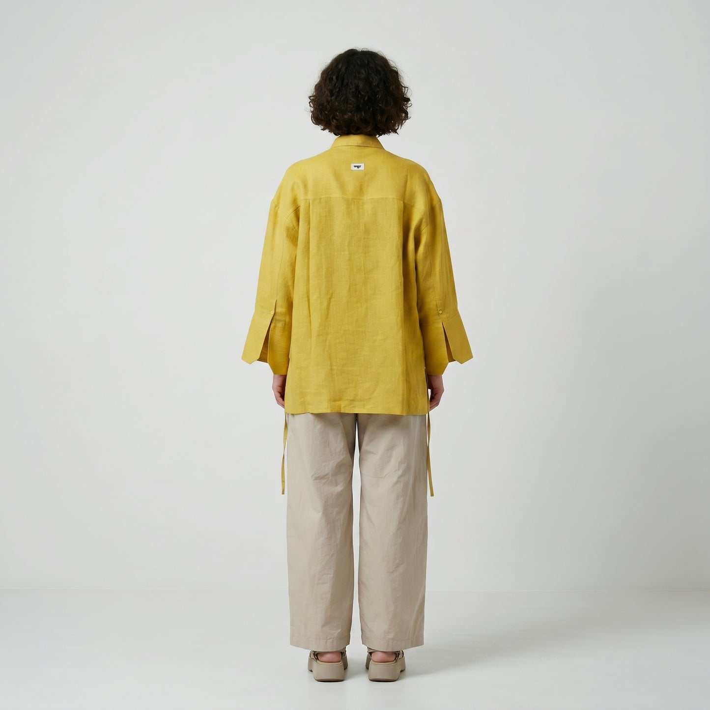 Embroidered Floral Linen Shirt