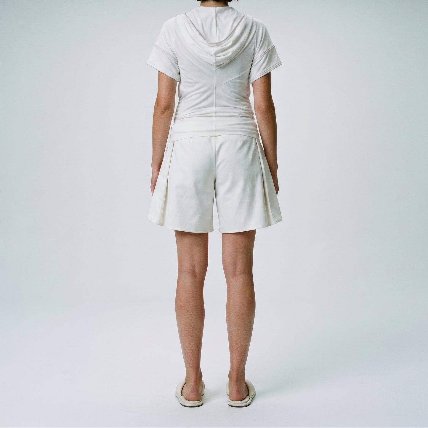 Ruched Layered Cotton Top