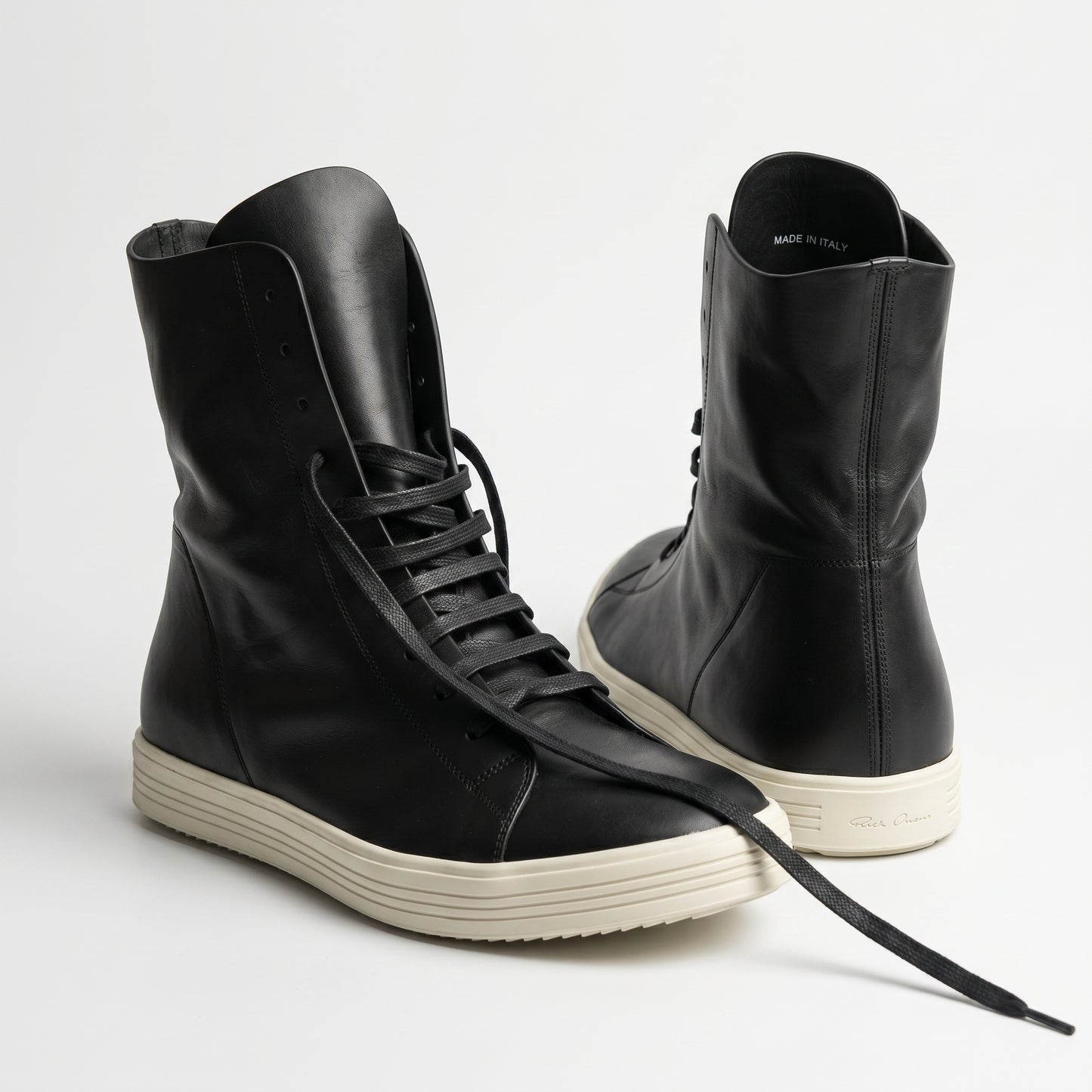Premium Leather High Top Sneakers