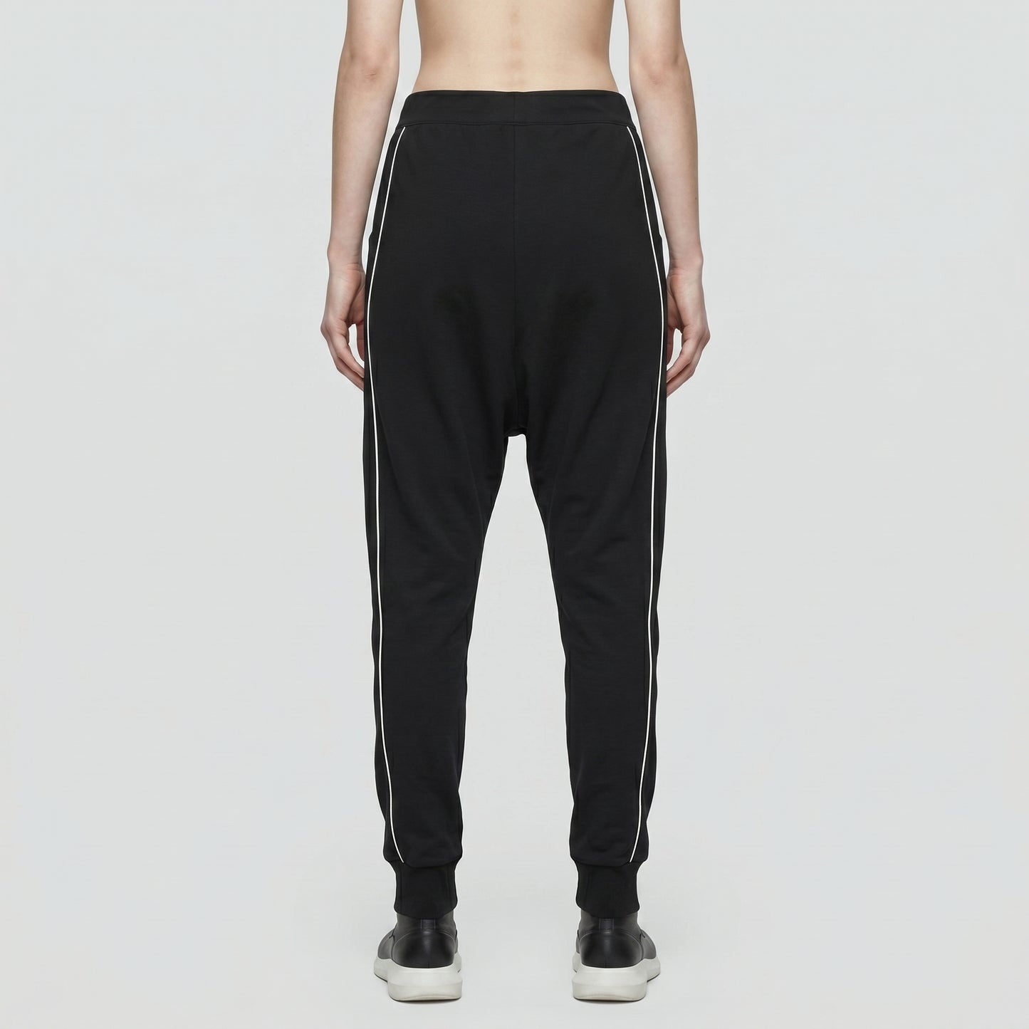 Contrast Trim Black Joggers