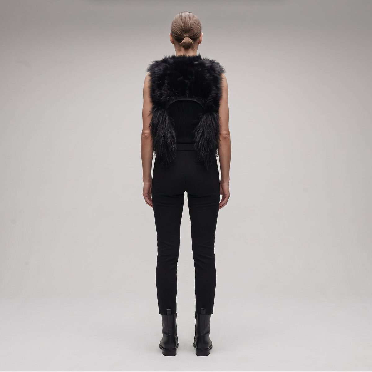 Luxurious Shaggy Shearling Vest