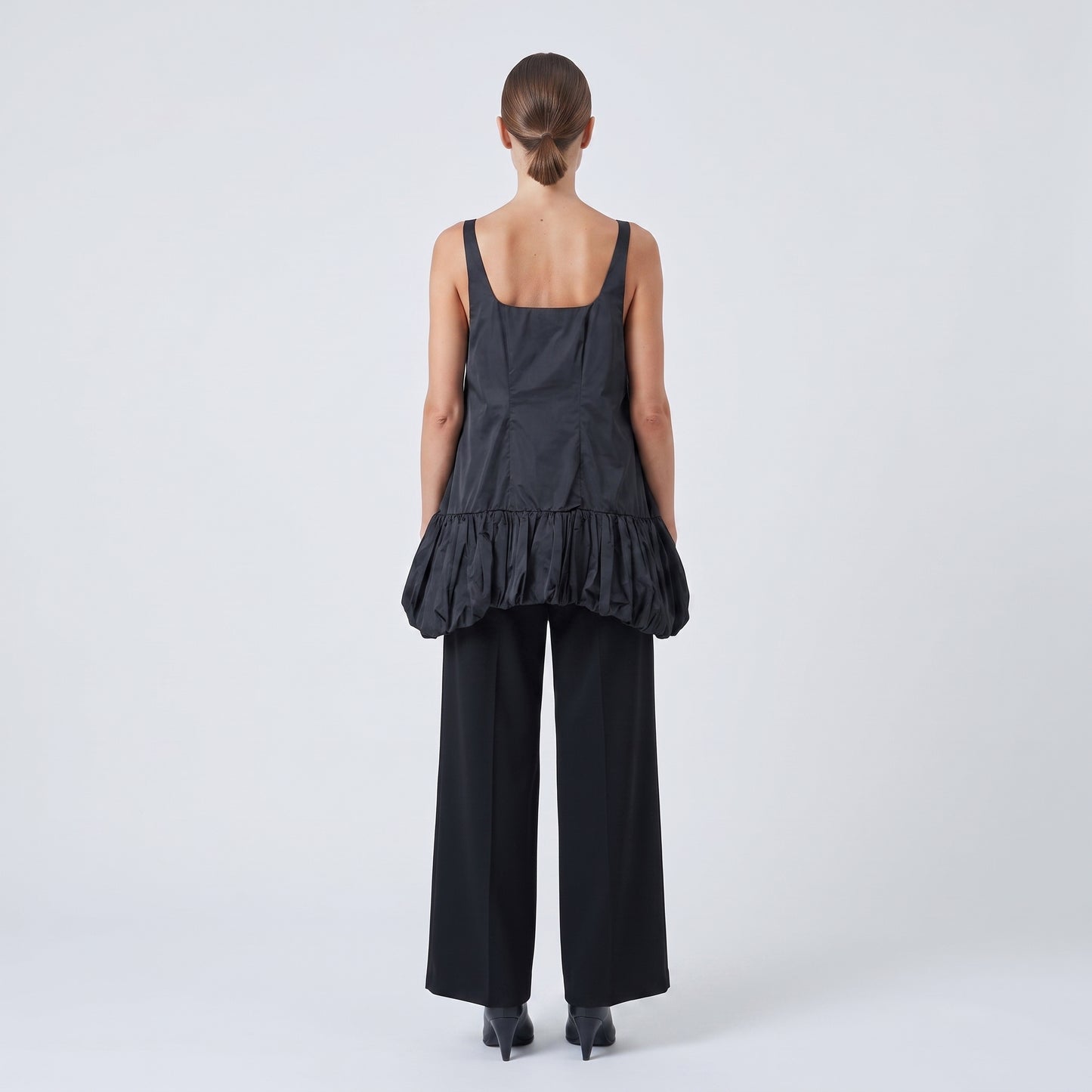 Sleeveless Peplum Hem Tank