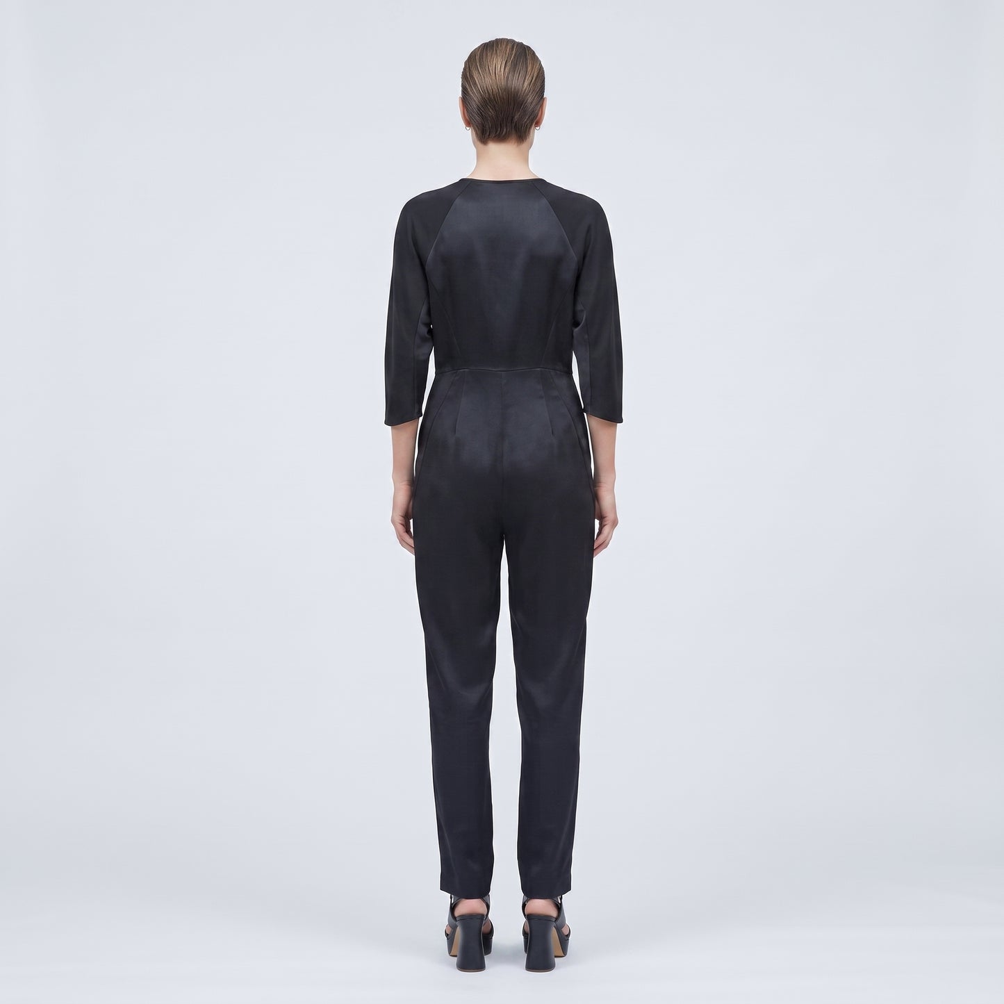 Sleek Tailored Black Jumpsuit