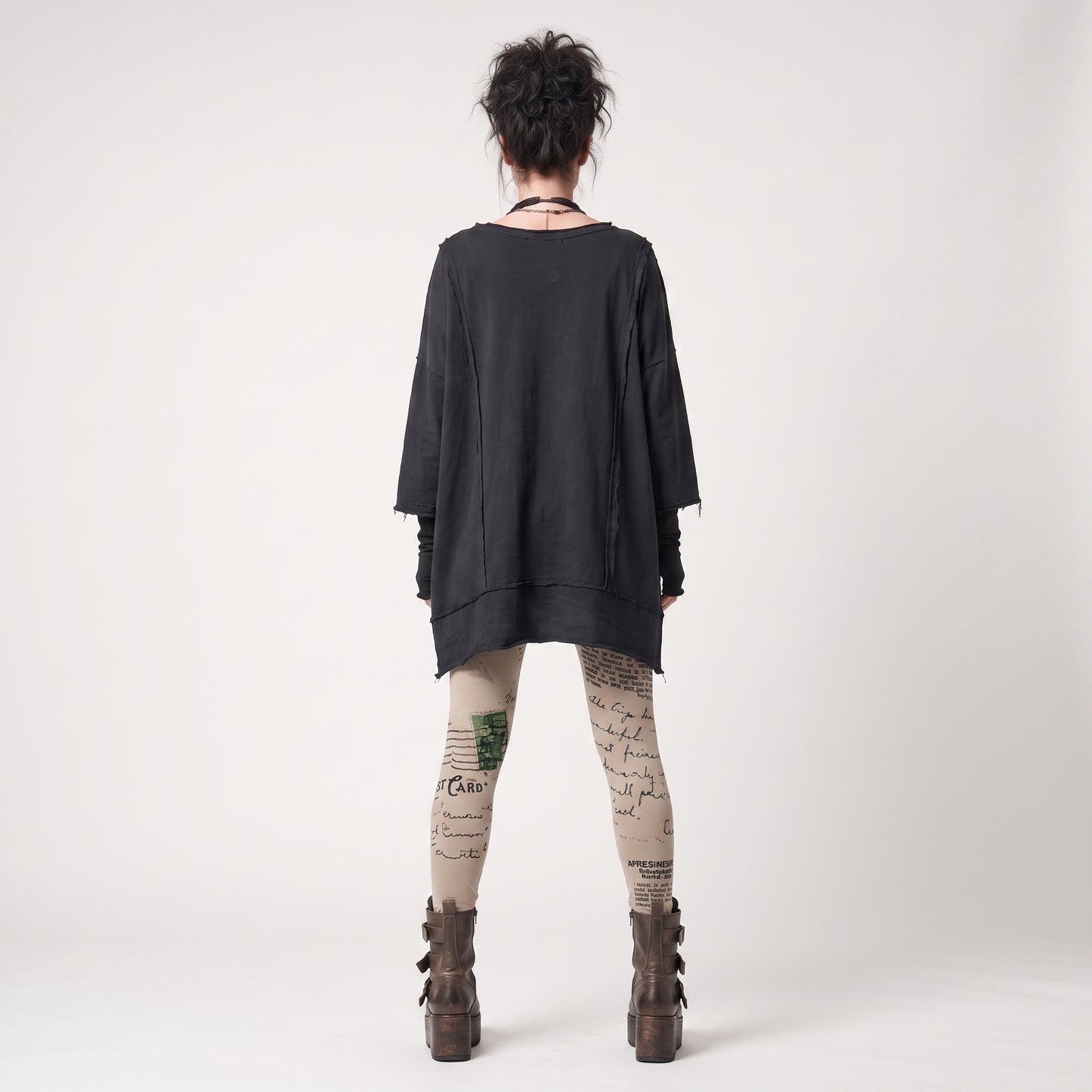 Graphic Print Stretchy Leggings