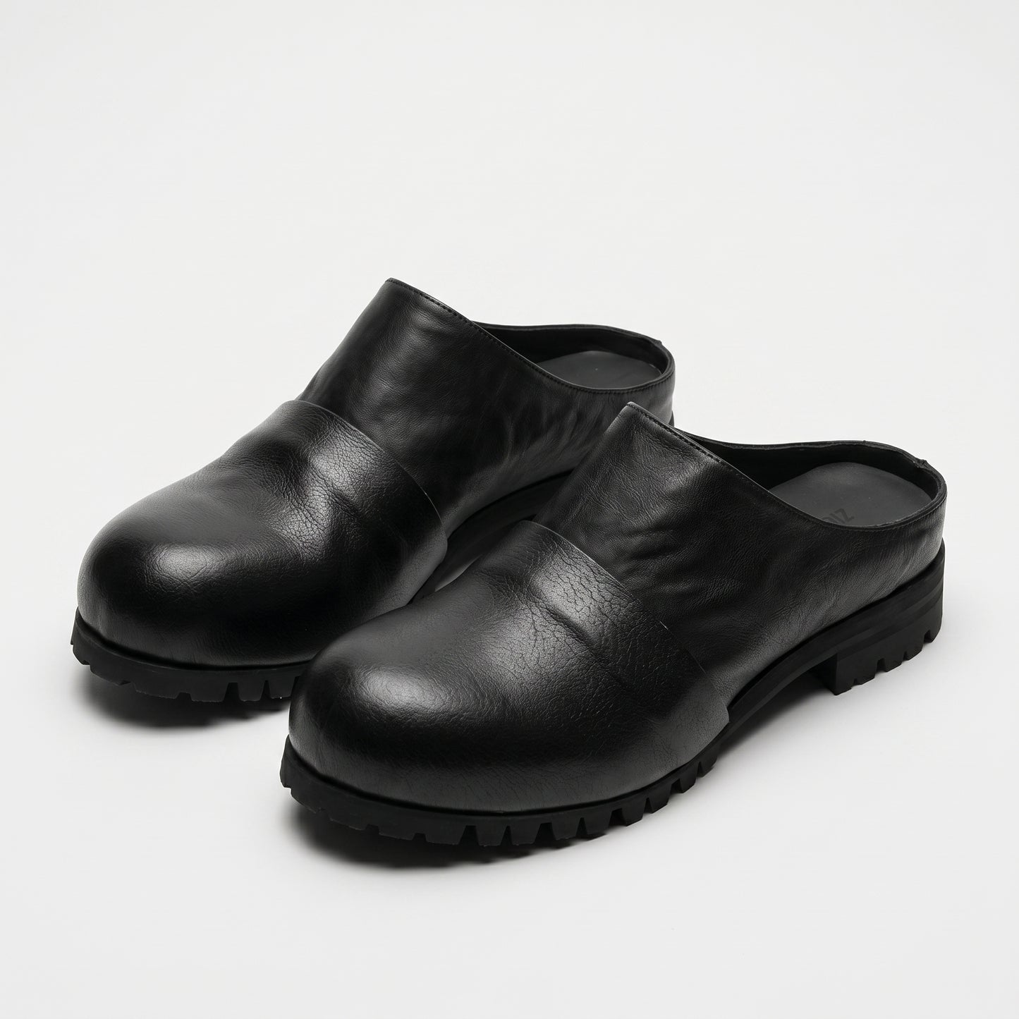 Minimalist Leather Slip-On Clogs