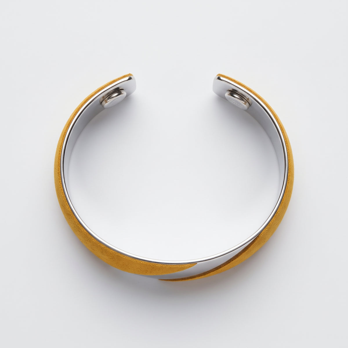 Suede and Metal Cuff Bracelet