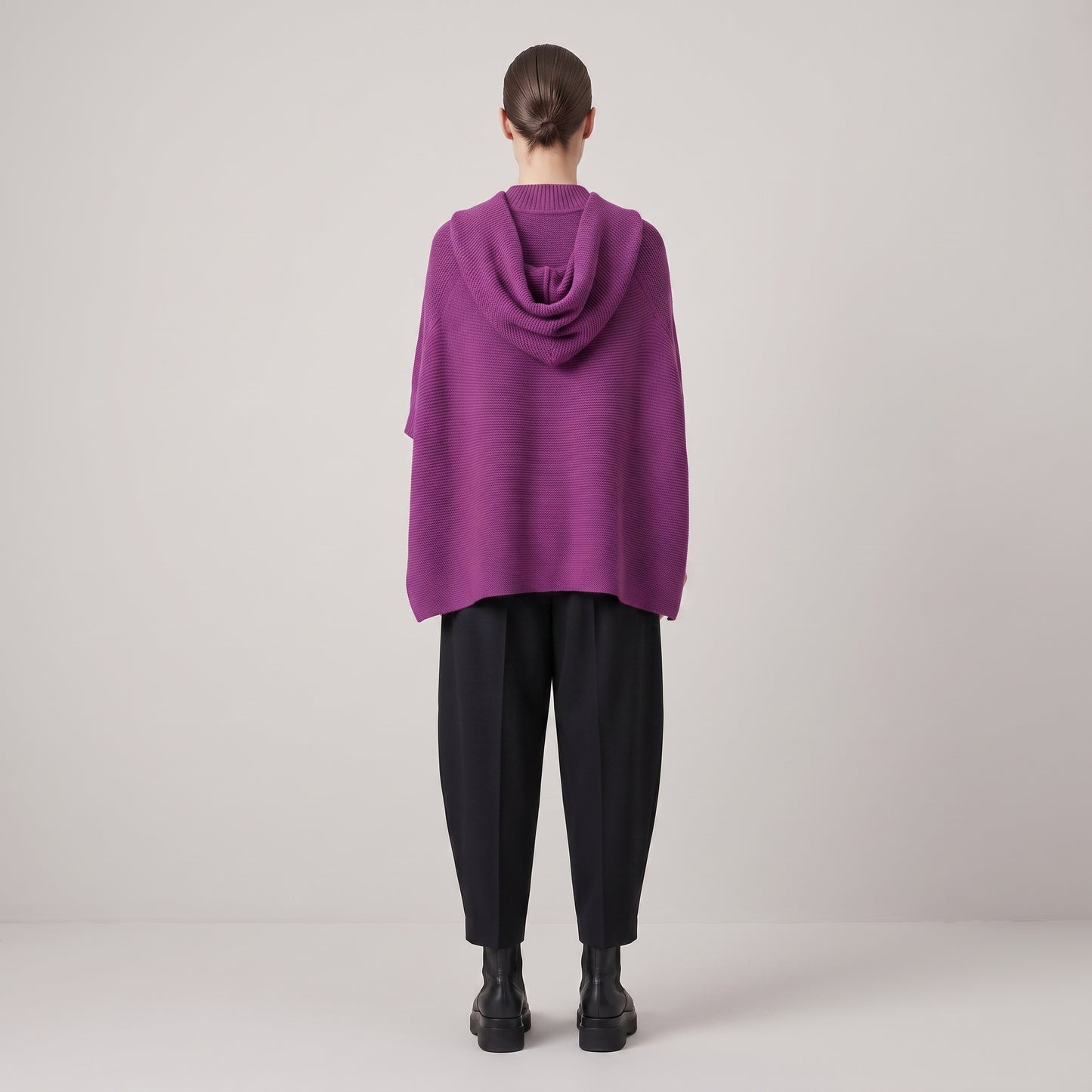 Vibrant Asymmetric Mock-Neck Sweater