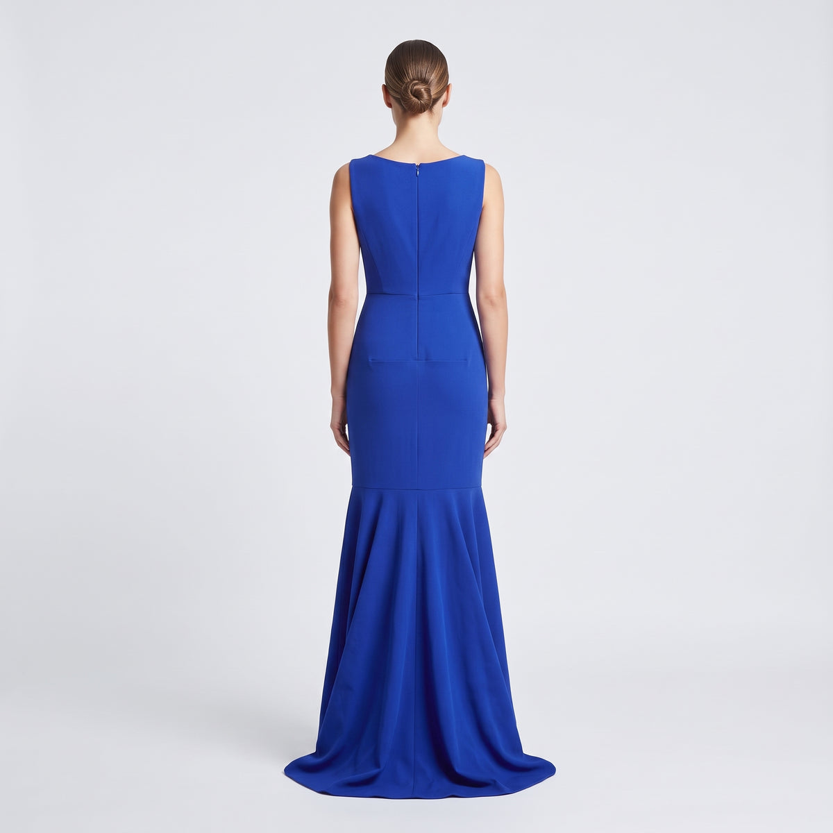Sleeveless Royal Blue Mermaid Gown