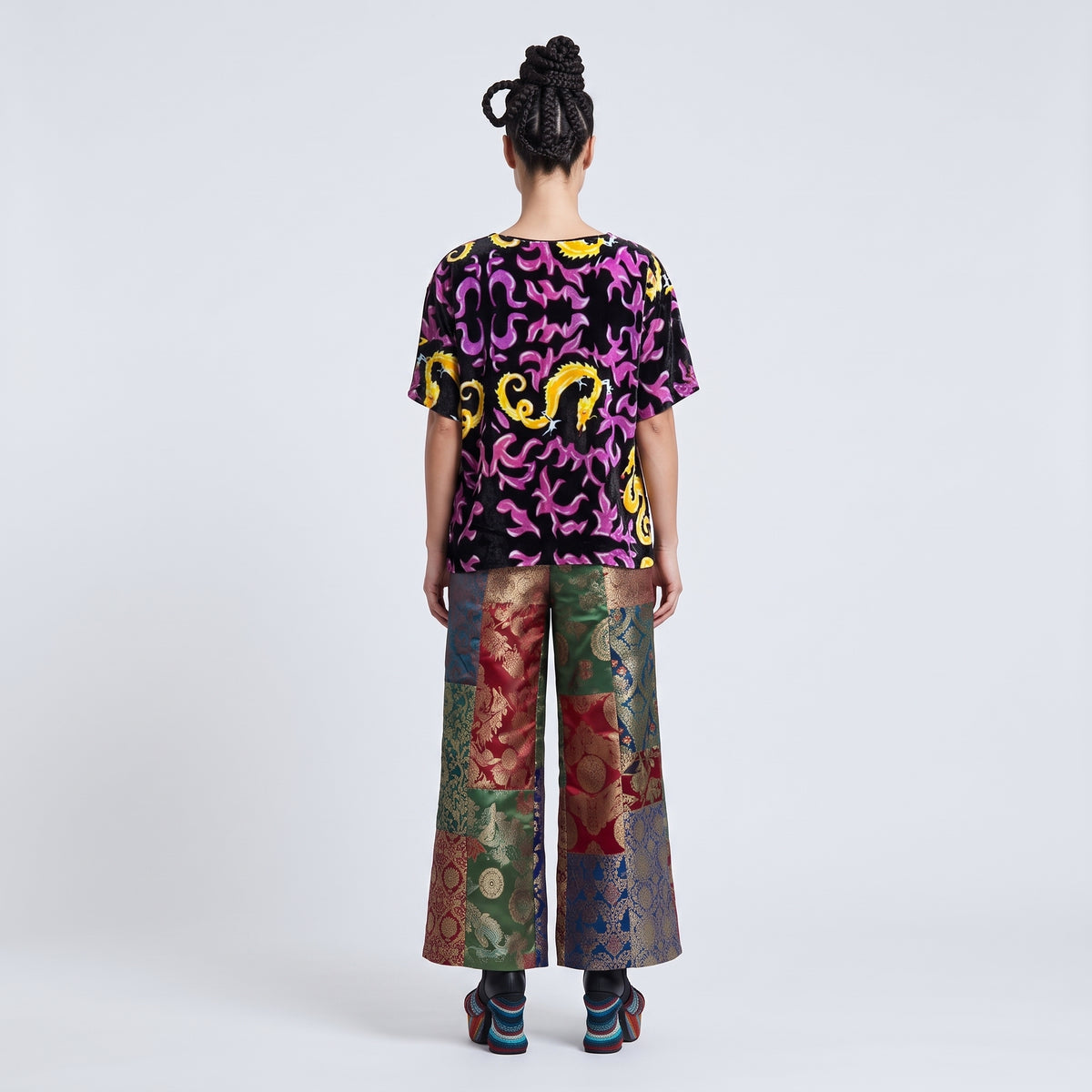 Velvet Dragon Print T-Shirt