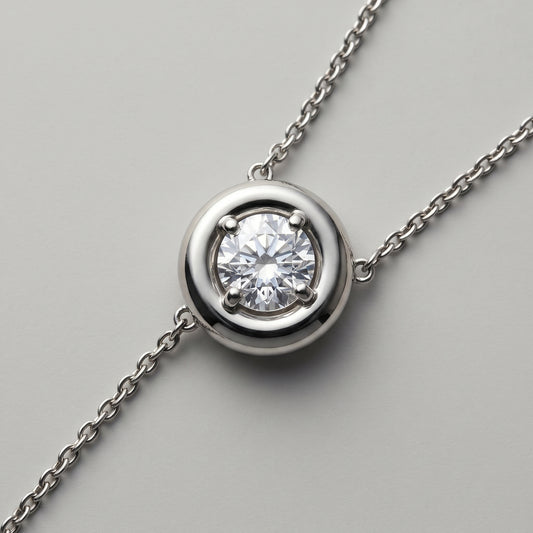 Minimalist Diamond Drop Necklace