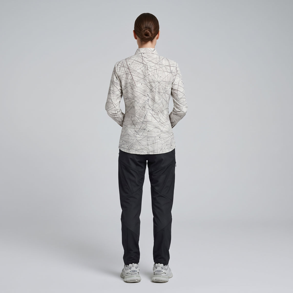 Abstract Print Long Sleeve Shirt