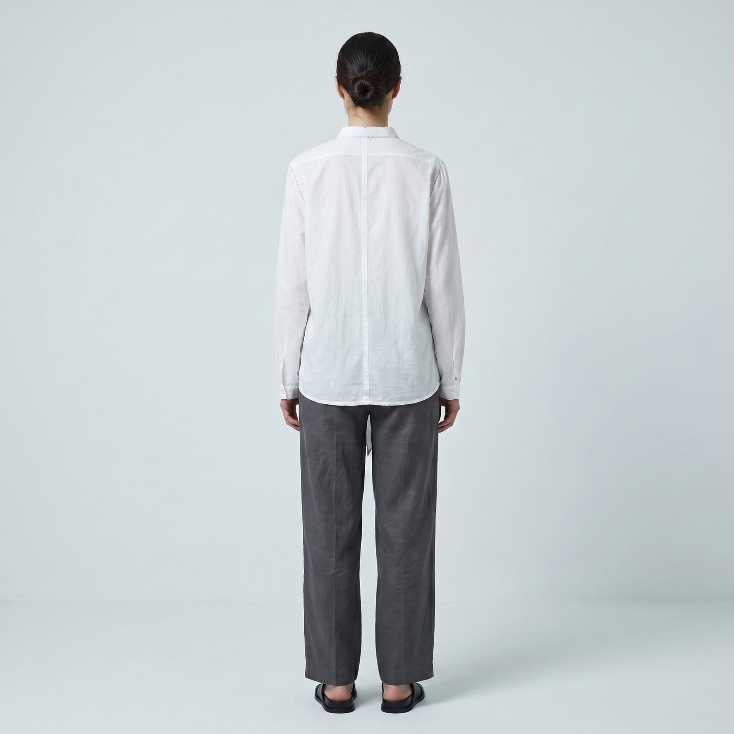 Elegant Tie-Front Cotton Shirt