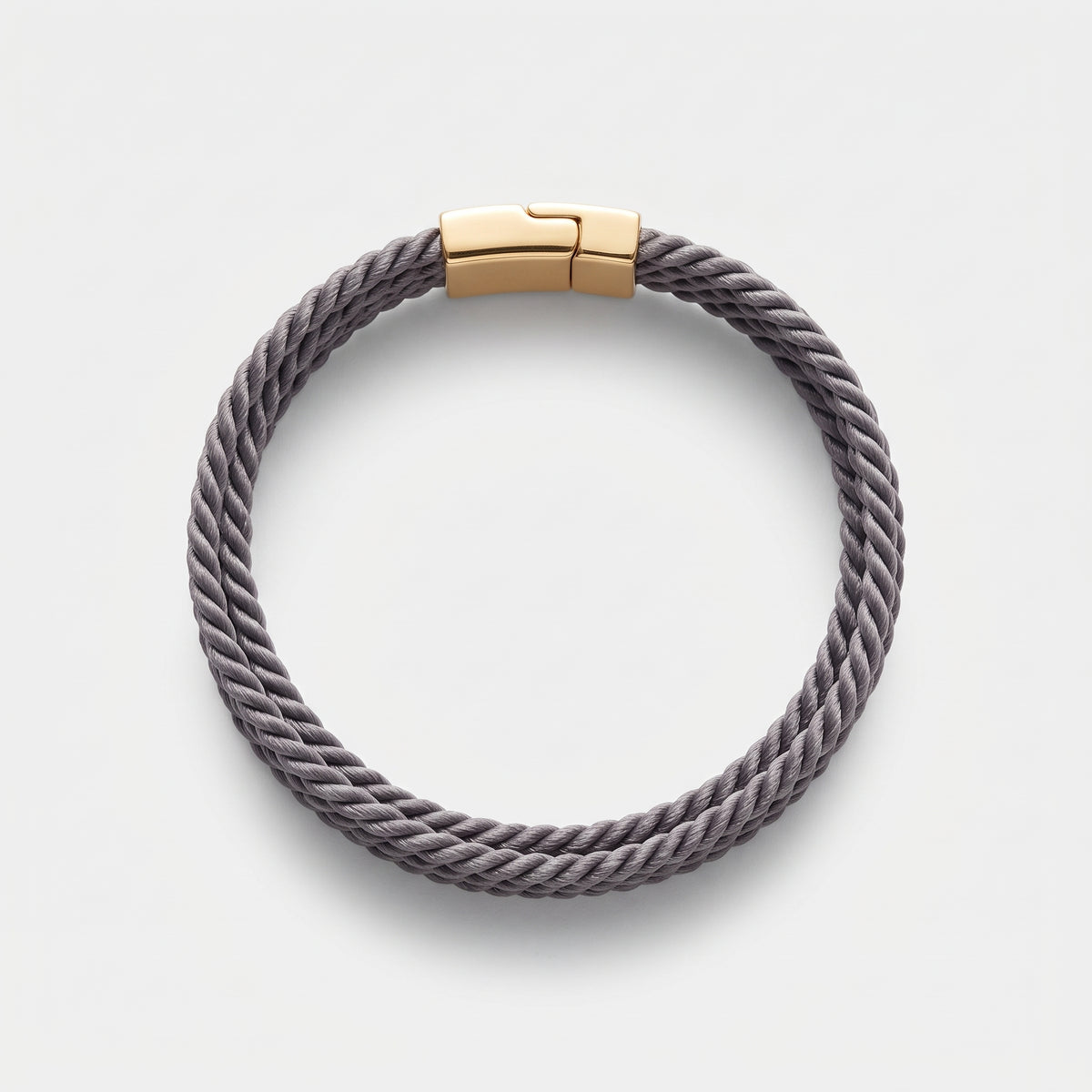 Multistrand Cord Gold Accent Bracelet