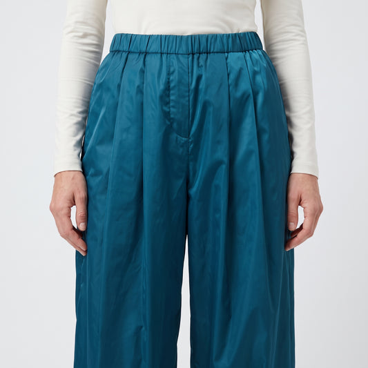 Teal Voluminous Balloon Trousers