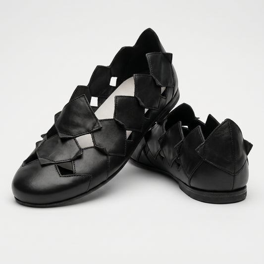 Artisan Cutout Leather Flats