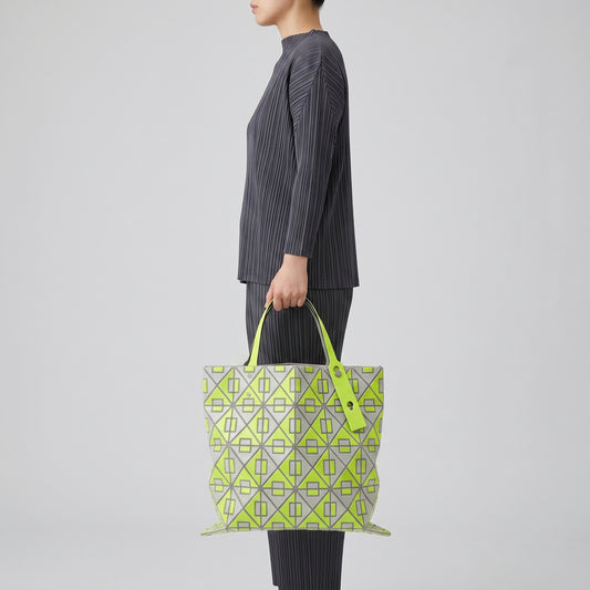 Neon Geometric Tote Bag