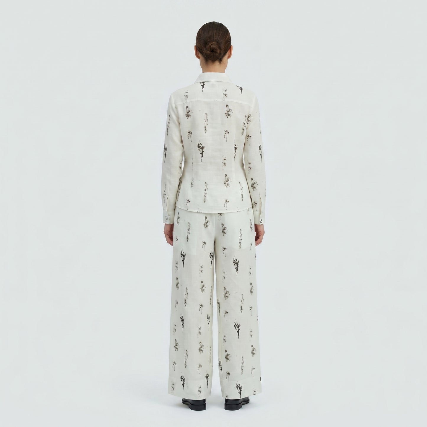 Abstract Print Cotton Shirt