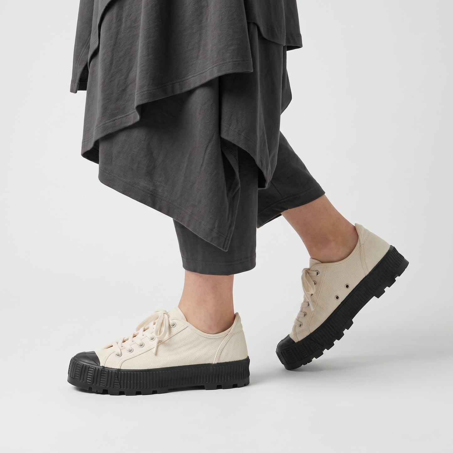 Canvas Platform Low-Top Sneakers