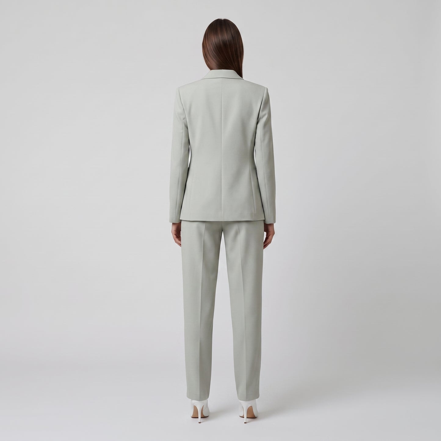 Cut-Out Detail Tailored Trousers