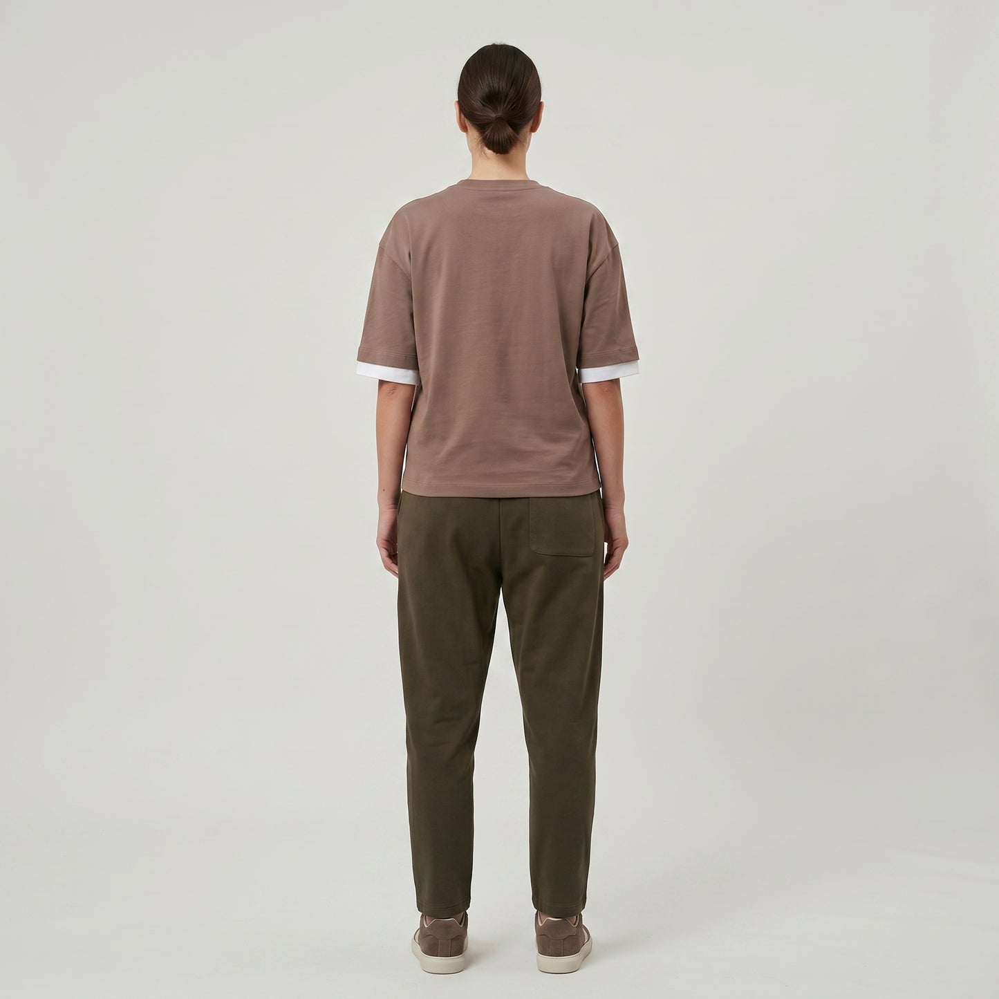 Layered Asymmetric Crewneck T-Shirt