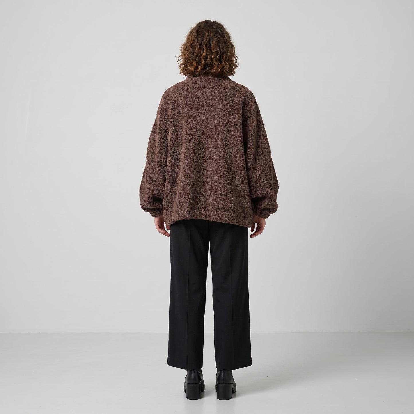 Plush Shawl Collar Teddy Jacket