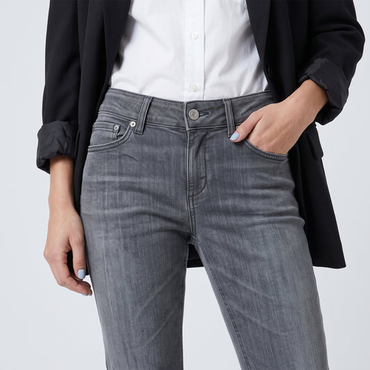 Slim Fit Grey Denim Jeans