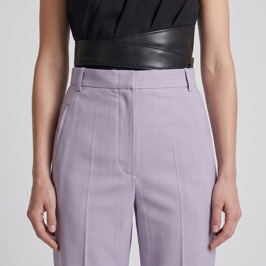 Tailored Lavender Cropped Trousers