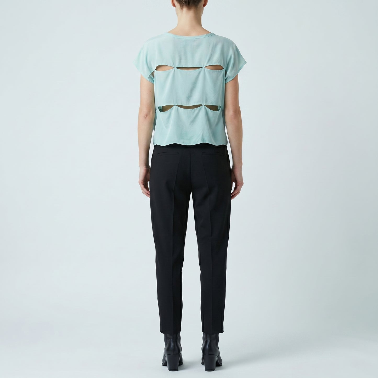 Mint Cut-Out Detail Blouse