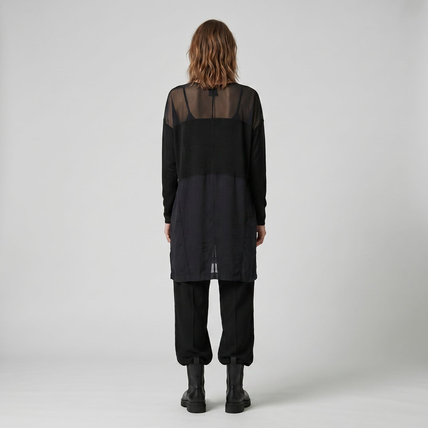 Mesh Panel Longline Top