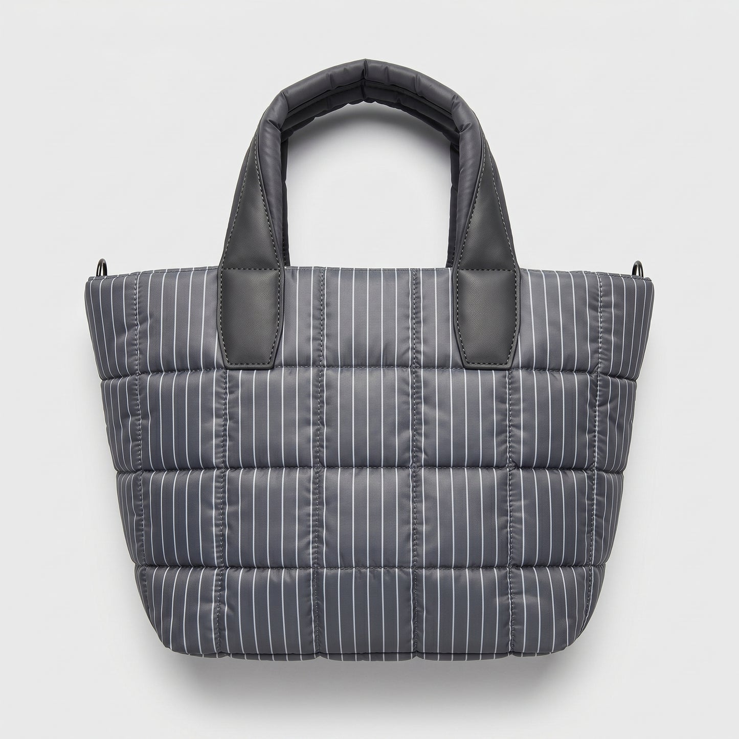 Pinstripe Quilted Tote Bag