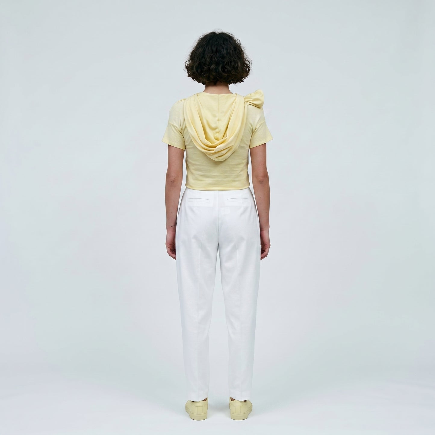 Embossed Graphic Cotton Jersey Top