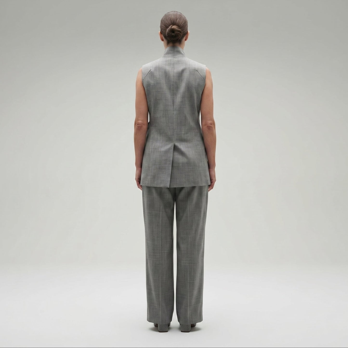 Structured Tailored Draped Vest