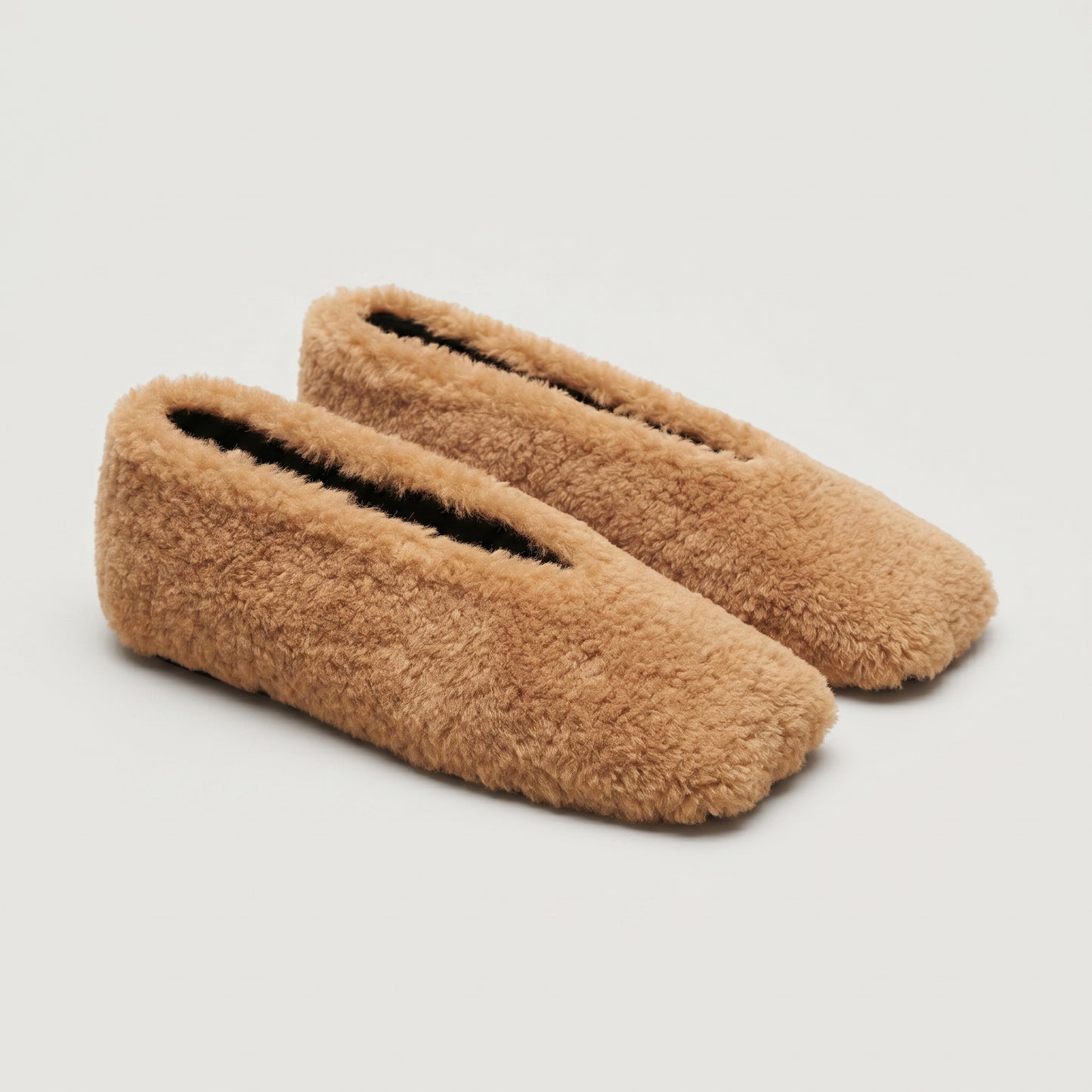 Cozy Shearling Slip-On Slippers