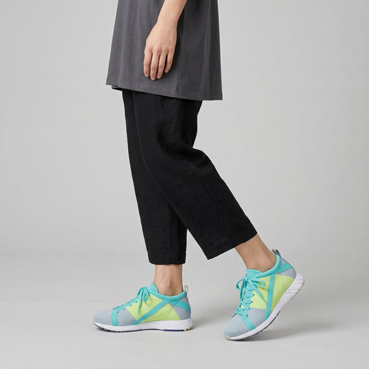 Colorblock Performance Lace-Up Sneakers
