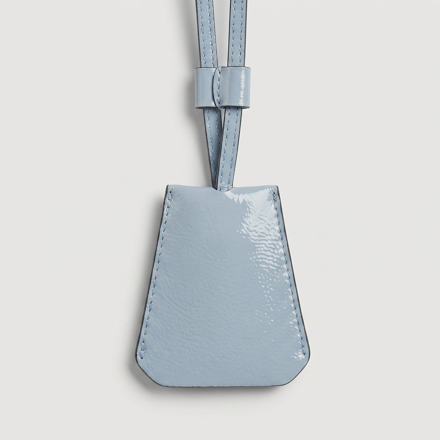 Metallic Leather Neck Pouch Charm
