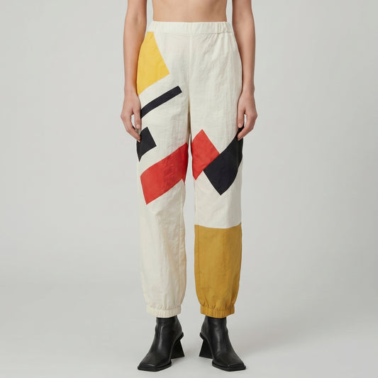 Abstract Geometric Jogger Trousers