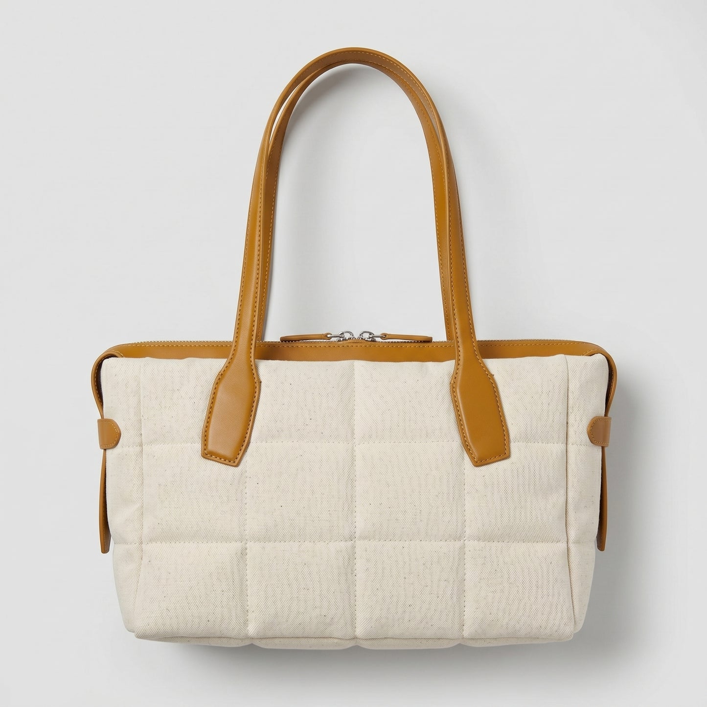 Quilted Canvas Tote Bag