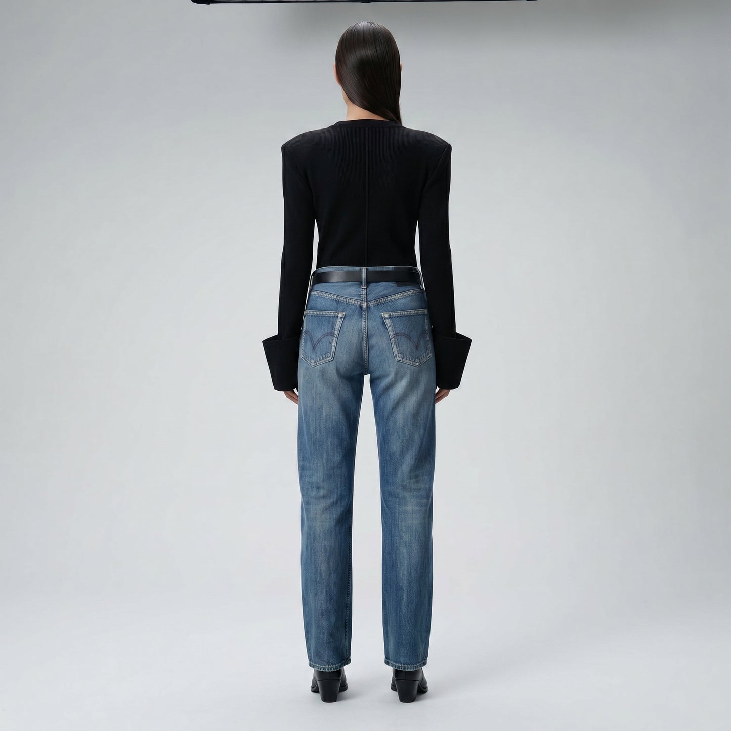 Classic Straight Leg Denim Jeans