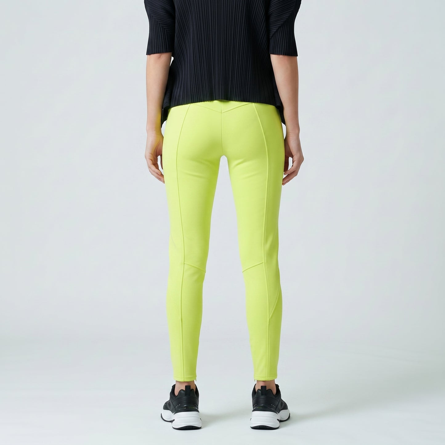 Neon Slim Fit Zippered Trousers