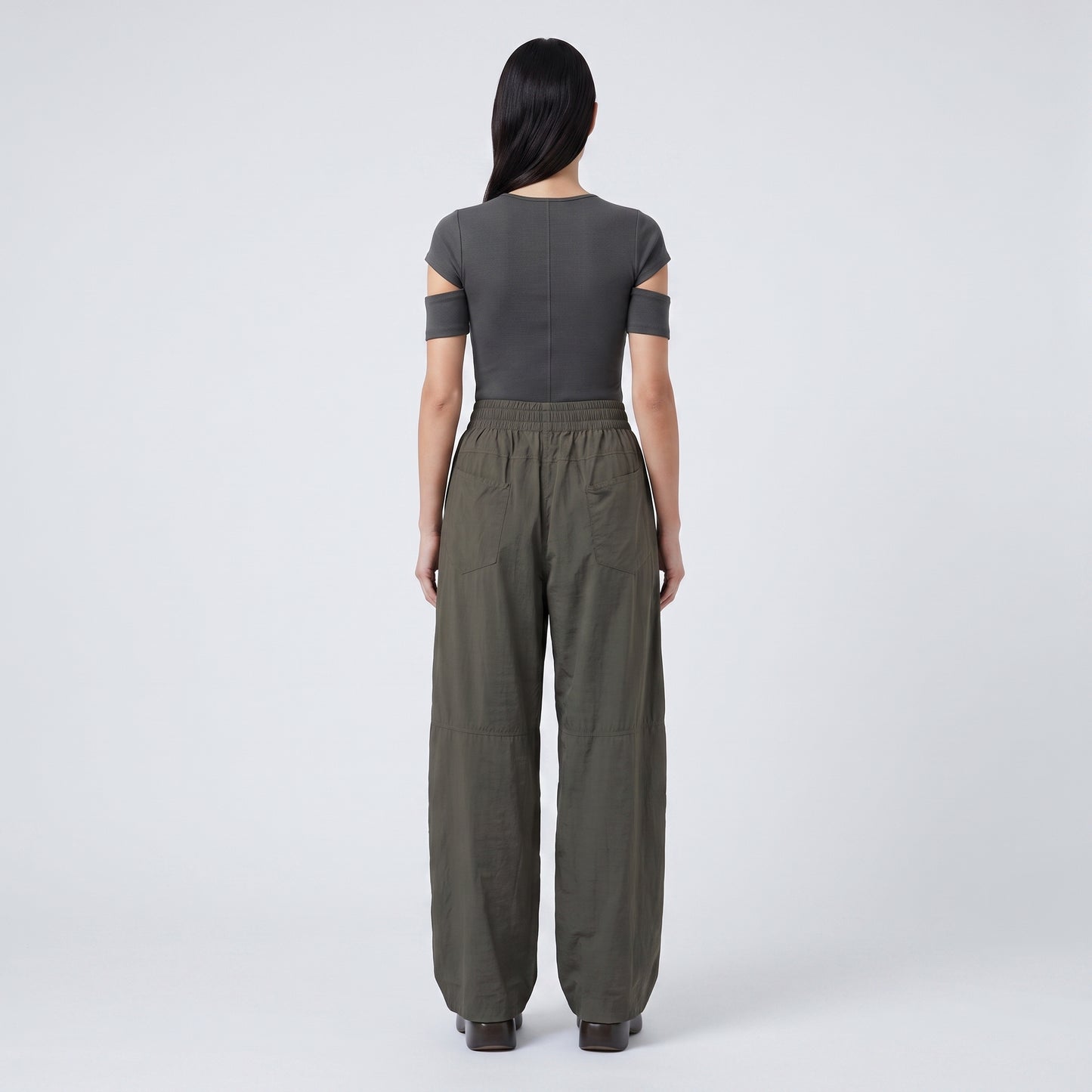 Relaxed Olive Utility Trousers