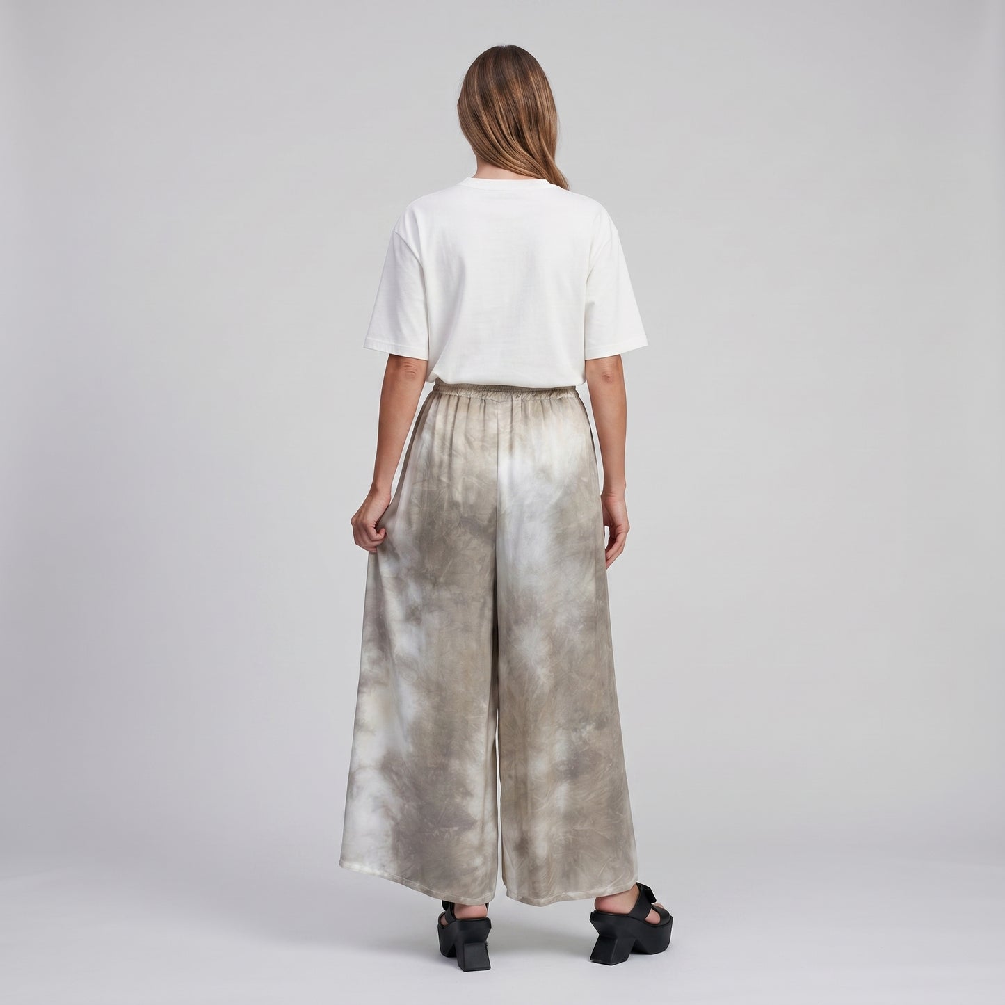 Abstract Tie-Dye Wide-Leg Trousers