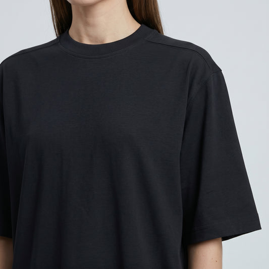 Minimalist Black Crewneck Tee