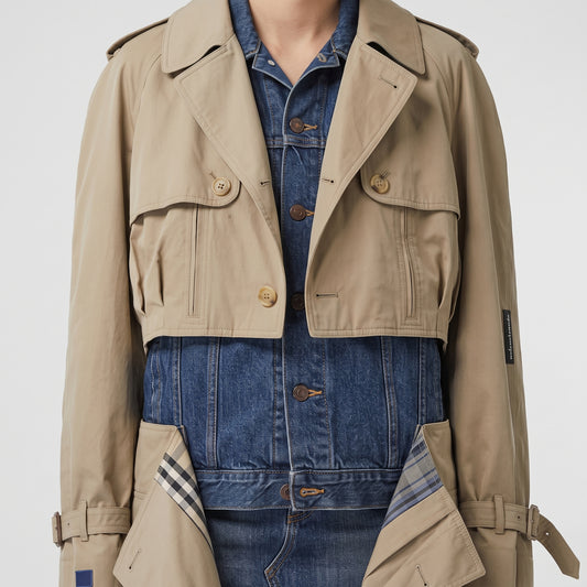 Hybrid Denim Trench Coat