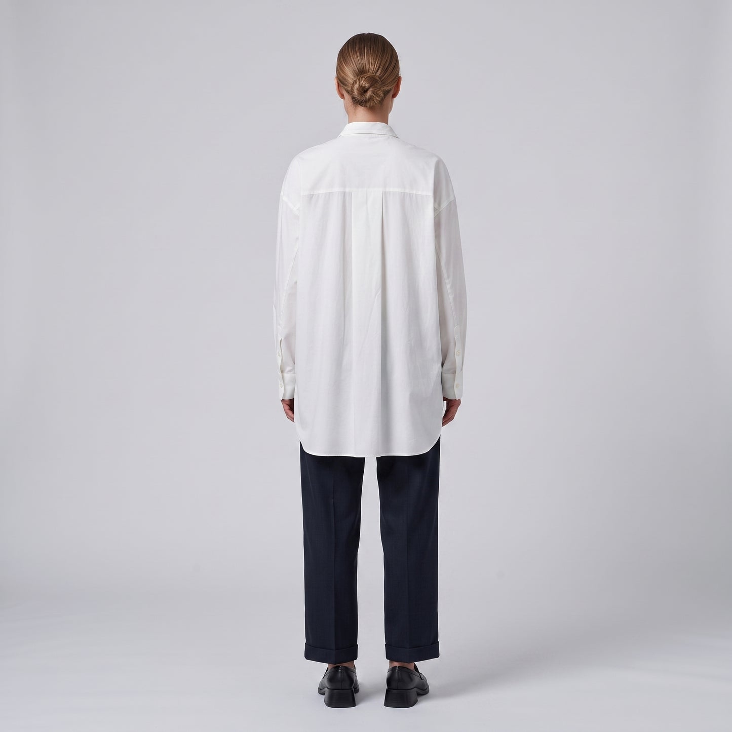 Architectural Asymmetric Cotton Shirt