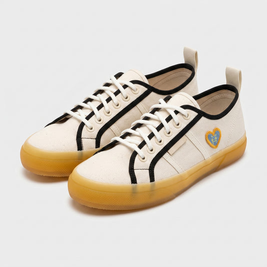 Canvas Contrast Trim Sneakers