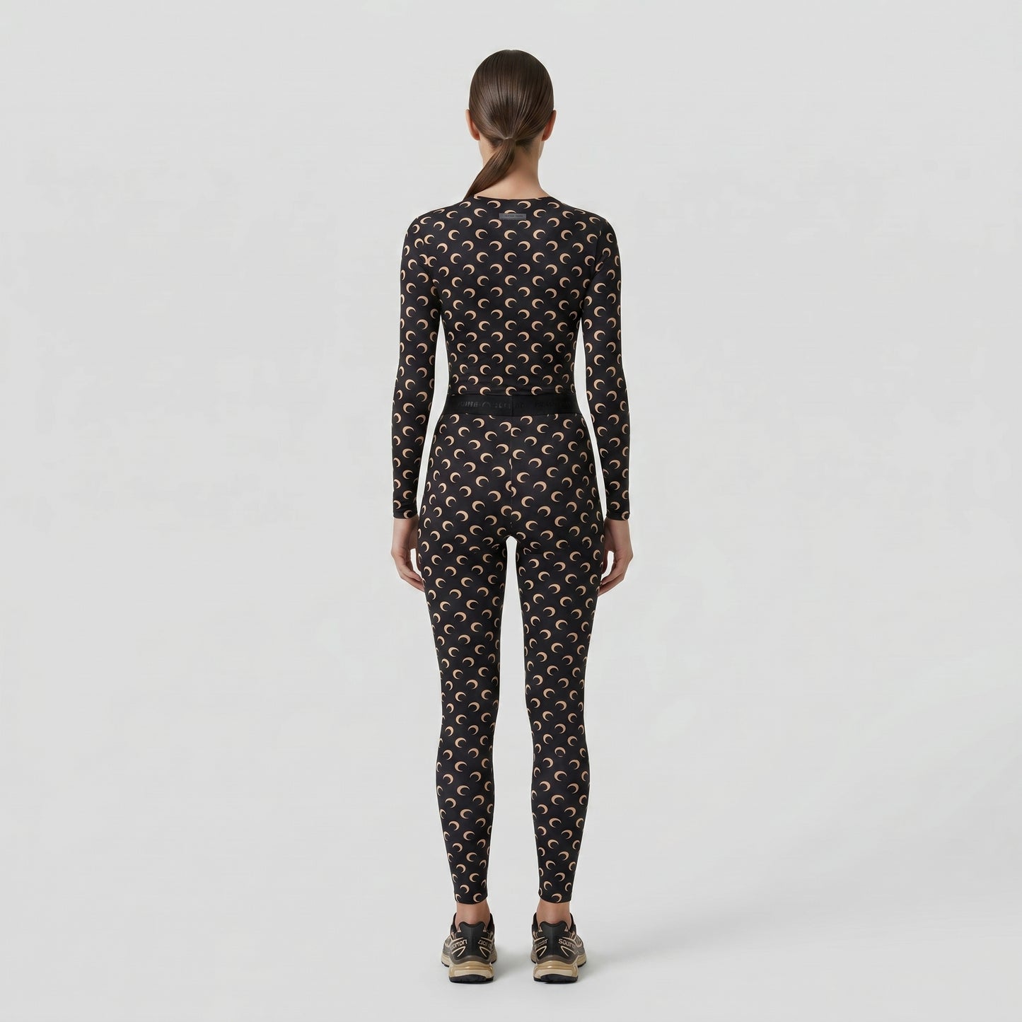 Crescent Moon Print Top