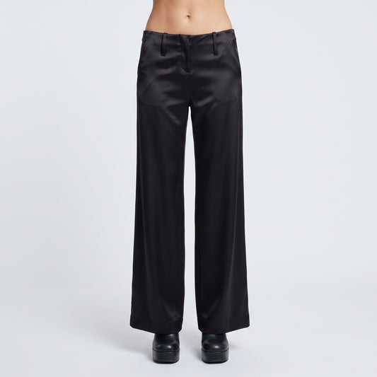 Sleek Tailored Wide-Leg Trousers