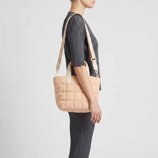 Quilted Nylon Tote Bag